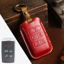 Load image into Gallery viewer, For Land Rover Car Cowhide Leather Key Protective Cover Key Case, For Land Rover