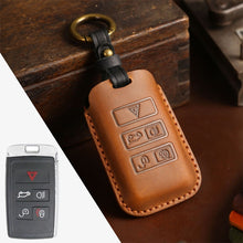 Load image into Gallery viewer, For Land Rover Car Cowhide Leather Key Protective Cover Key Case, For Land Rover