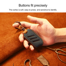 Load image into Gallery viewer, For Kia Car Cowhide Leather Key Protective Cover Key Case, Square Version, For Kia, Square Version