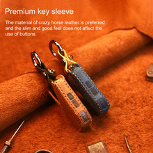 Load image into Gallery viewer, For Kia Car Cowhide Leather Key Protective Cover Key Case, Square Version, For Kia, Square Version