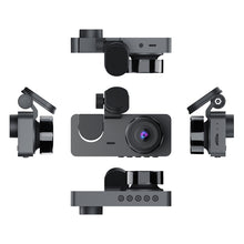 Load image into Gallery viewer, A2 Triple Lens Car Dash Camera Driving Recorder, A2 (Black), A2 (Gold)