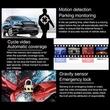 Load image into Gallery viewer, A2 Triple Lens Car Dash Camera Driving Recorder, A2 (Black), A2 (Gold)