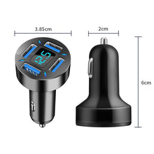 Load image into Gallery viewer, 2pcs 4 in 1 USB 4.8A Digital Display Car Charger, 4.8A