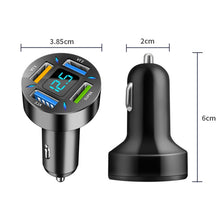 Load image into Gallery viewer, 4 in 1 USB 66W Digital Display Car Super Fast Charger, 66W