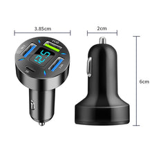 Load image into Gallery viewer, 4 in 1 USB PD20W+QC3.0+2.4A Digital Display Car Fast Charger, PD20W+QC3.0+2.4A