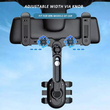 Load image into Gallery viewer, Snap-on Rearview Mirror Car Phone Holder In-Car Navigation Bracket, Snap-on Rearview Mirror Phone Holder