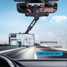 Load image into Gallery viewer, Snap-on Rearview Mirror Car Phone Holder In-Car Navigation Bracket, Snap-on Rearview Mirror Phone Holder
