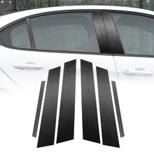 Load image into Gallery viewer, For Alfa Romeo Giulia Carbon Fiber Car B / C / Middle Pillar Door Window Decorative Sticker,Left and Right Drive Universal, Door Window