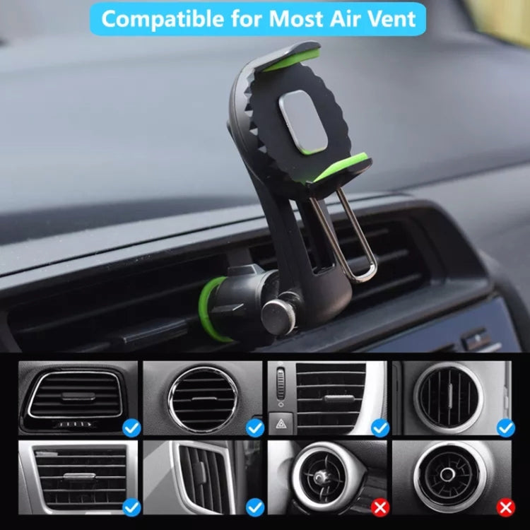 Multifunctional Car Air Conditioner Air Outlet Phone Holder, Air Outlet (Black), Air Outlet (Green)