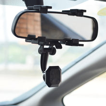 Load image into Gallery viewer, Carbon Fiber Strong Magnet Car Rear Mirror Navigation Phone Holder, Carbon Fiber