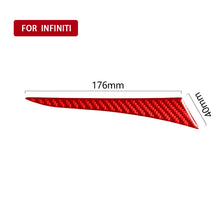 Load image into Gallery viewer, Car Carbon Fiber Dashboard Left Side Decorative Sticker for Infiniti Q50 2014-2020, Right Drive, Dashboard Left Side, Right Drive