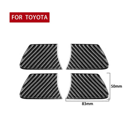 Car Carbon Fiber Inside Door Bowl Decorative Sticker for Toyota Highlander 2014-2019, Left Drive, Inside Door Bowl