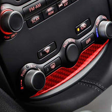 Load image into Gallery viewer, Car Carbon Fiber Air Conditioning Adjustment Panel Decorative Strip for Nissan 370Z / Z34 2009-, Left and Right Drive Universal, 2 in 1 Air Conditioning Adjustment Panel