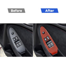 Load image into Gallery viewer, 2 in 1 Car Carbon Fiber Window Lift Panel Decorative Sticker for Nissan 370Z / Z34 2009-, Right Drive Low-configured, Window Lift Panel, Right Drive
