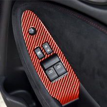 Load image into Gallery viewer, Car Carbon Fiber Main Driving Side Door Lift Control Decorative Sticker for Nissan 370Z / Z34 2009-, Right Drive Low-configured, Main Driving Side Lift Control, Right Drive