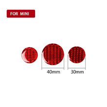 Load image into Gallery viewer, Car Carbon Fiber Multimedia Knob Decorative Sticker for BMW Mini F55 F56 F60, Left and Right Drive Universal, Multimedia Knob