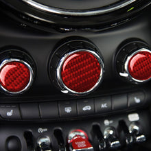 Load image into Gallery viewer, Car Carbon Fiber Multimedia Knob Decorative Sticker for BMW Mini F55 F56 F60, Left and Right Drive Universal, Multimedia Knob