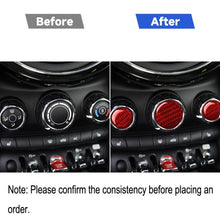 Load image into Gallery viewer, Car Carbon Fiber Multimedia Knob Decorative Sticker for BMW Mini F55 F56 F60, Left and Right Drive Universal, Multimedia Knob