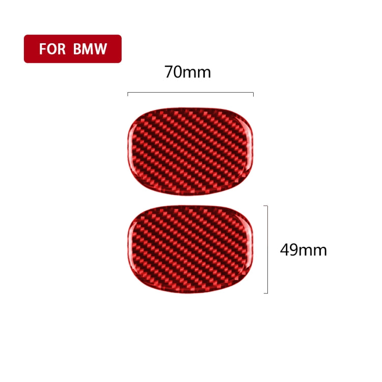 Car Carbon Fiber Seat Back Handle Decorative Sticker for BMW Mini One Cooper F55 F56, Left and Right Drive Universal, Seat Back Handle