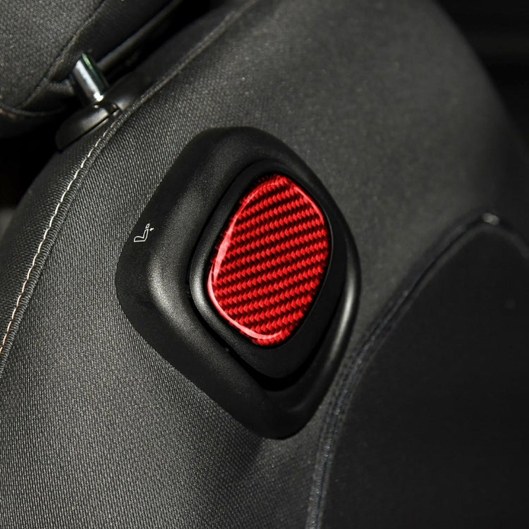 Car Carbon Fiber Seat Back Handle Decorative Sticker for BMW Mini One Cooper F55 F56, Left and Right Drive Universal, Seat Back Handle