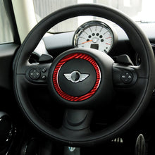 Load image into Gallery viewer, Car Carbon Fiber Steering Wheel Ring Decorative Sticker for BMW Mini R55 R56 Countryman R60 Paceman R61 2007-2013, Left and Right Drive Universal, Steering Wheel Ring