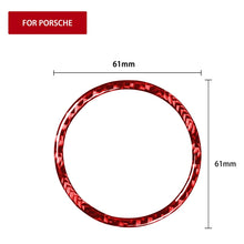 Load image into Gallery viewer, Car Carbon Fiber Stopwatch Ring Decorative Sticker for Porsche Macan 2014-2021, Left and Right Drive Universal, Stopwatch Ring