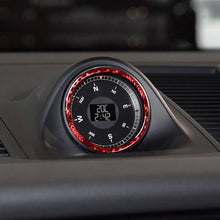 Load image into Gallery viewer, Car Carbon Fiber Stopwatch Ring Decorative Sticker for Porsche Macan 2014-2021, Left and Right Drive Universal, Stopwatch Ring