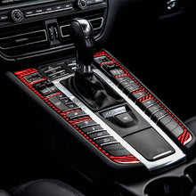 Load image into Gallery viewer, Car Carbon Fiber Gear Button Frame Decorative Sticker for Porsche Macan 2014-2021, Left and Right Drive Universal, Gear Button