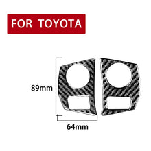 Load image into Gallery viewer, Car Carbon Fiber Steering Wheel Button Frame Decorative Sticker for Toyota Corolla / Levin 2014-2018, Left and Right Drive Universal, Steering Wheel Button Frame