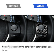Load image into Gallery viewer, Car Carbon Fiber Steering Wheel Button Frame Decorative Sticker for Toyota Corolla / Levin 2014-2018, Left and Right Drive Universal, Steering Wheel Button Frame