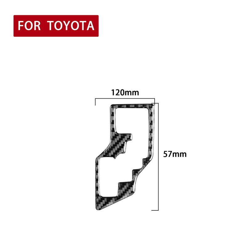 Car Carbon Fiber Gear Decorative Sticker for Toyota Corolla / Levin 2014-2018, Left Drive, Gear, Left Drive