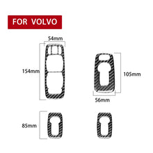 Load image into Gallery viewer, Car Carbon Fiber Window Lift B Decorative Sticker for Volvo XC90 2008-2014, Left Drive, Window Lift B, Left Drive