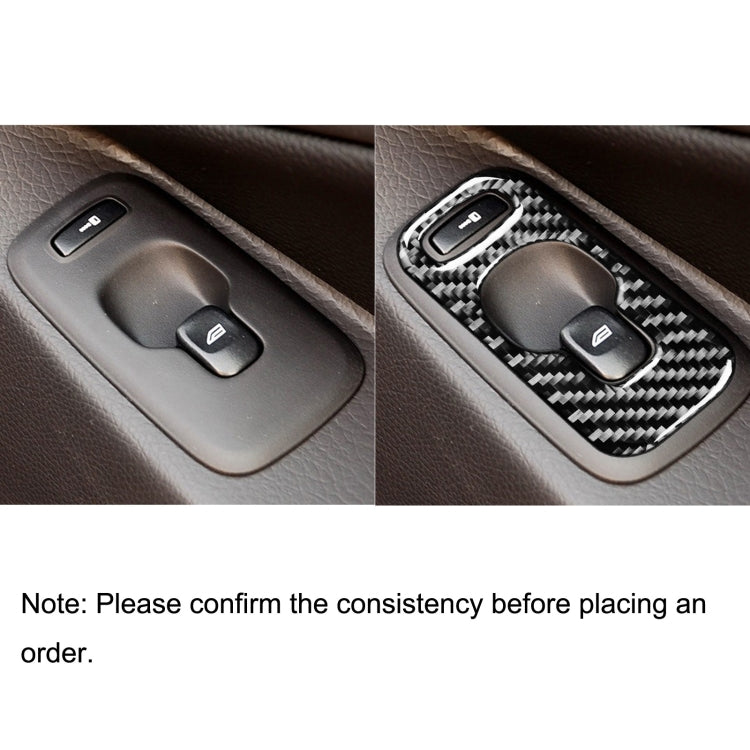 Car Carbon Fiber Window Lift A Decorative Sticker for Volvo XC90 2003-2007, Left Drive, Window Lift A, Left Drive