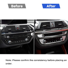 Load image into Gallery viewer, Car Carbon Fiber Air Conditioner CD Control Panel M Performance Decorative Sticker for BMW G01 X3 2018-2020 / G02 X4 2019-2020, Left and Right Drive Universal, Air Conditioner CD Control Panel A