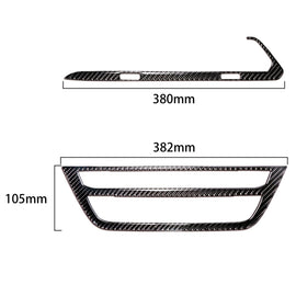 2 in 1 Car Carbon Fiber Air Conditioner CD Control Panel M Performance Decorative Sticker for BMW G01 X3 2018-2020 / G02 X4 2019-2020, Left Drive, 2 in 1 Air Conditioner CD Control Panel