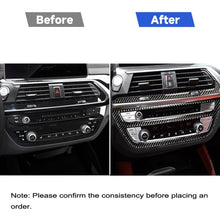 Load image into Gallery viewer, 2 in 1 Car Carbon Fiber Air Conditioner CD Control Panel M Performance Decorative Sticker for BMW G01 X3 2018-2020 / G02 X4 2019-2020, Left Drive, 2 in 1 Air Conditioner CD Control Panel