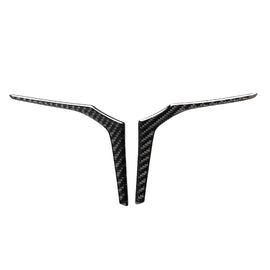 2 in 1 Car Carbon Fiber Steering Wheel Below Decorative Sticker for BMW G01 X3 2018-2020 / G02 X4 2019-2020, Left and Right Drive Universal, Steering Wheel Below