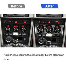 Load image into Gallery viewer, Car Carbon Fiber Air Conditioning Button A Decorative Sticker for Subaru BRZ / Toyota 86 2017-2019, Left and Right Drive Universal, Air Conditioning Button A