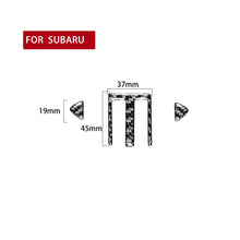 Load image into Gallery viewer, 3 in 1 Car Carbon Fiber Central Air Outlet Decorative Sticker for Subaru BRZ / Toyota 86 2017-2019, Left and Right Drive Universal, Central Air Outlet