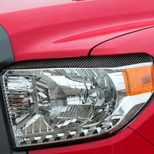 Load image into Gallery viewer, 2 PCS / Set Carbon Fiber Car Headlight Eyebrow Decorative Sticker for Toyota Tundra 2014-2018, Left Right Driving, Headlight Eyebrow