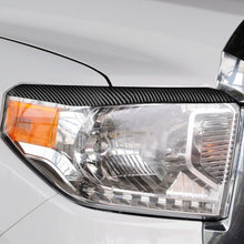 Load image into Gallery viewer, 2 PCS / Set Carbon Fiber Car Headlight Eyebrow Decorative Sticker for Toyota Tundra 2014-2018, Left Right Driving, Headlight Eyebrow
