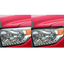 Load image into Gallery viewer, 2 PCS / Set Carbon Fiber Car Headlight Eyebrow Decorative Sticker for Toyota Tundra 2014-2018, Left Right Driving, Headlight Eyebrow