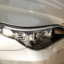 Load image into Gallery viewer, 2 PCS / Set Carbon Fiber Car Lamp Eyebrow Decorative Sticker for BMW E60 5 Series 2004-2010, Drop Glue Version, For BMW E60 5 Series 2004-2010