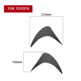 2 PCS / Set Carbon Fiber Car Front Lamp Eyebrow Decorative Sticker for Toyota GT86 / Subaru BRZ 2012-2016, Drop Glue Version, For Toyota GT86 2012-2016,Front