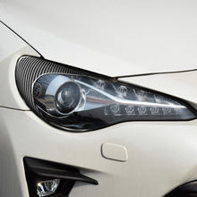 Load image into Gallery viewer, 2 PCS / Set Carbon Fiber Car Front Lamp Eyebrow Decorative Sticker for Toyota GT86 / Subaru BRZ 2012-2016, Drop Glue Version, For Toyota GT86 2012-2016,Front