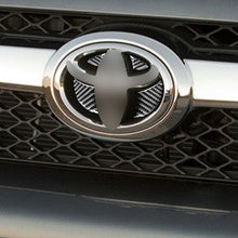Load image into Gallery viewer, 4 PCS / Set Carbon Fiber Car Front Middle Net Logo Decorative Sticker for Toyota 4Runner 2010-2020, Front Middle Net Logo