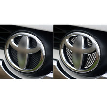 Load image into Gallery viewer, 4 PCS / Set Carbon Fiber Car Front Middle Net Logo Decorative Sticker for Toyota 4Runner 2010-2020, Front Middle Net Logo