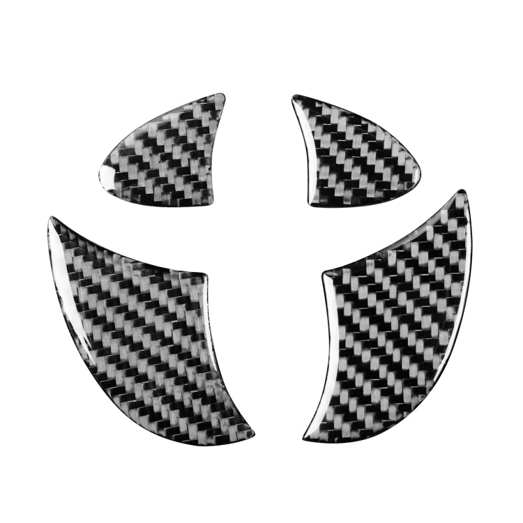 4 PCS / Set Carbon Fiber Car Tailgate Logo Decorative Sticker for Toyota 4Runner 2010-2020, Tailgate Logo