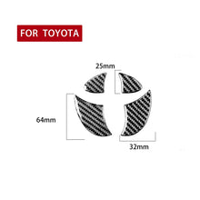 Load image into Gallery viewer, 4 PCS / Set Carbon Fiber Car Tailgate Logo Decorative Sticker for Toyota 4Runner 2010-2020, Tailgate Logo