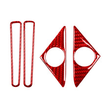 Load image into Gallery viewer, 4 PCS / Set Carbon Fiber Car Door Horn + Window Air Outlet Decorative Sticker for Nissan GTR R35 2008-2016, Left and Right Driving Universal, Door Horn + Window Air Outlet